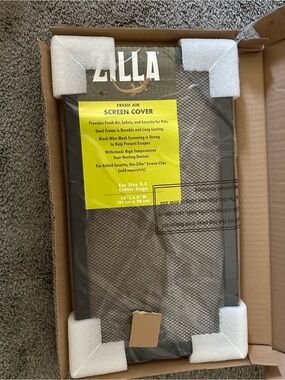 Zilla Fresh Air Screen Cover - Black
